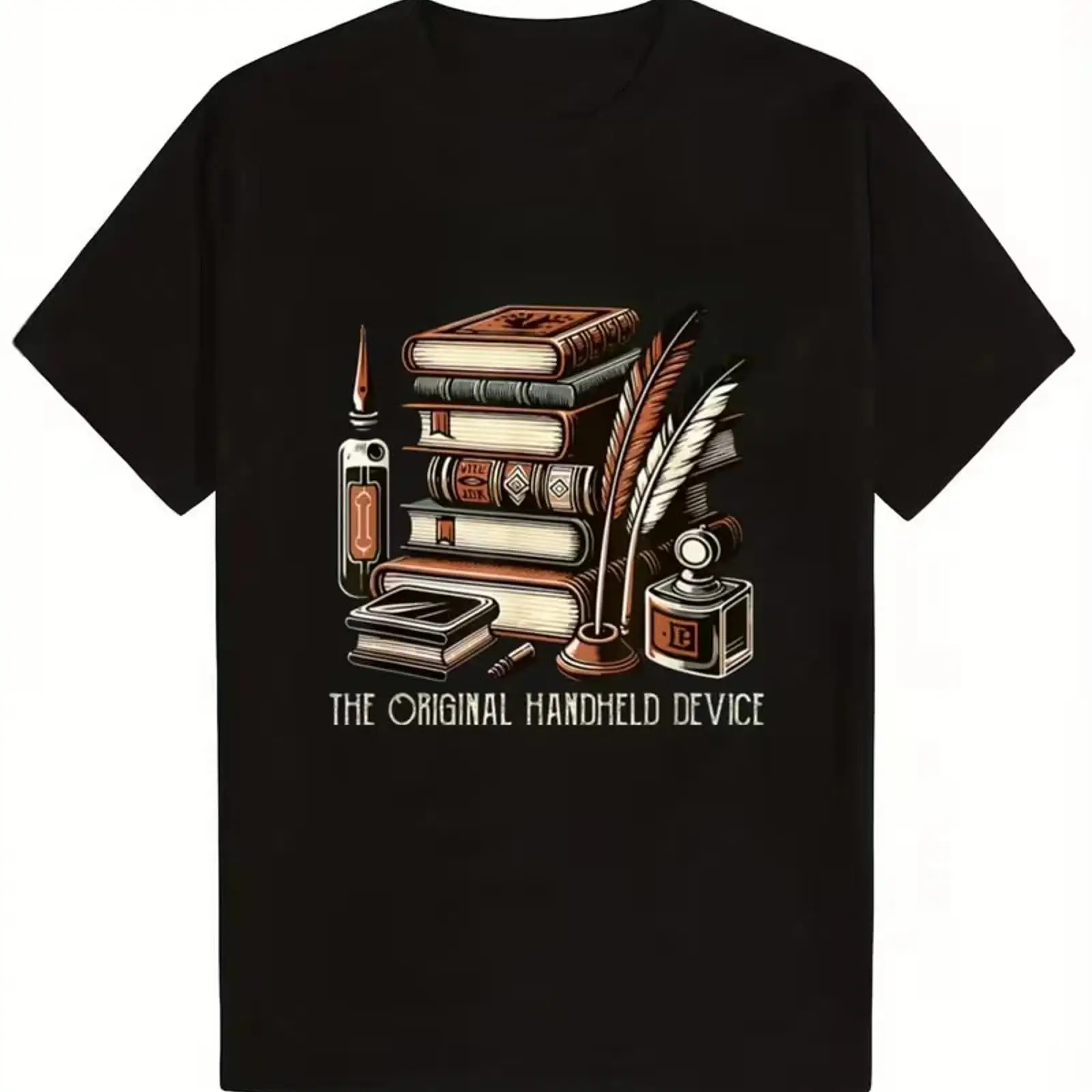 Men'S Lightweight Book Lover T - Vintage Fashion Library ulasan dan harga