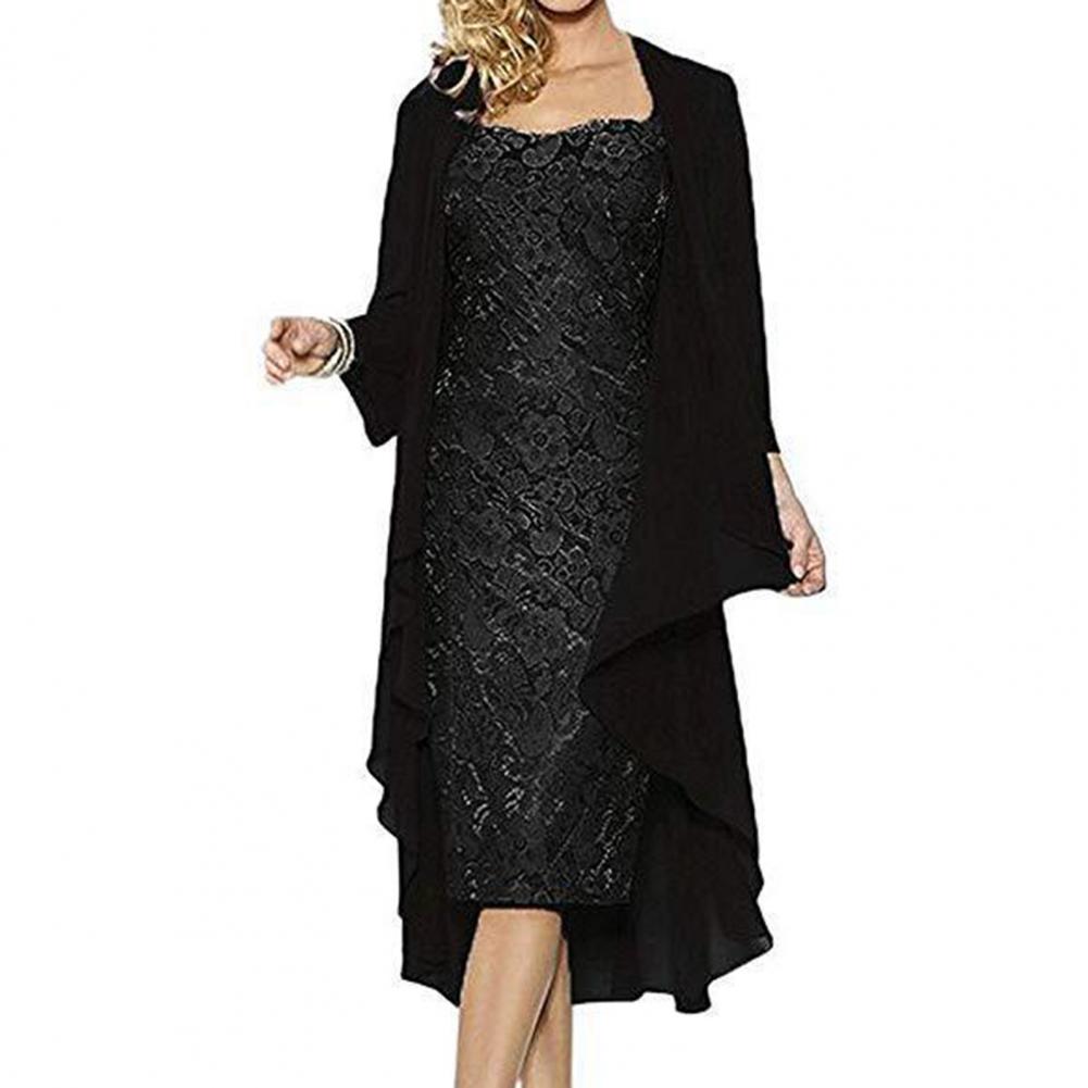 Formal Dress Set Women Outfit  - Crop Cardigan Vintage ulasan dan harga