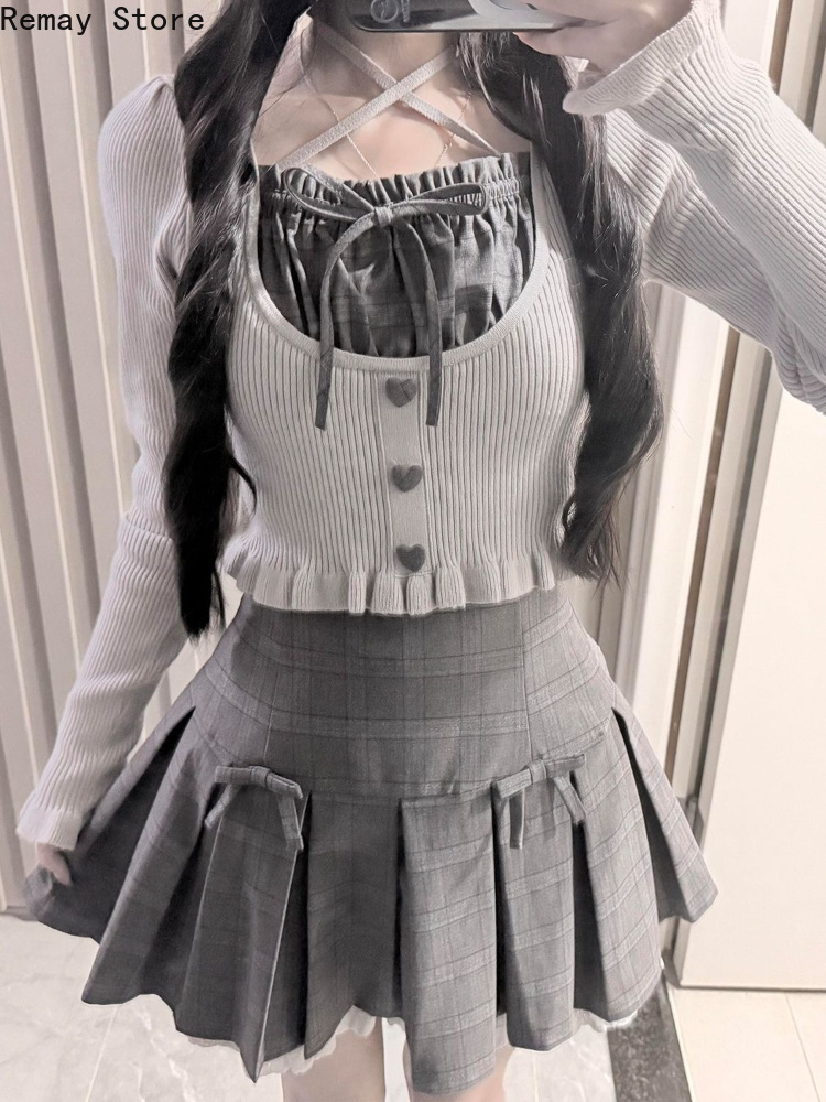 New Autumn French Elegant Fash - V Vintage Fashion ulasan dan harga