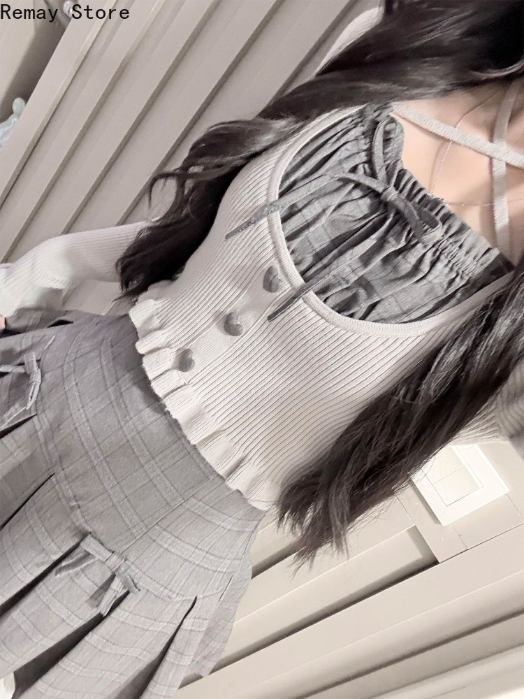 New Autumn French Elegant Fash - V Vintage Fashion ulasan dan harga