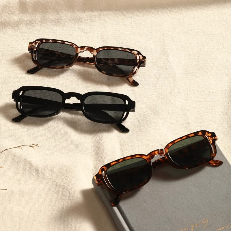 Luxurious Rectangle Sunglasses - Vintage Fashion Images ulasan dan harga