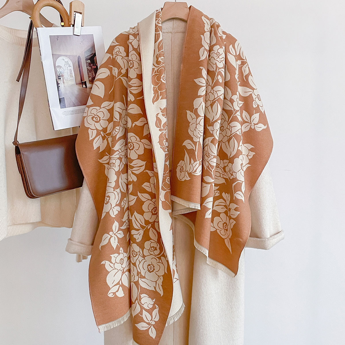 High Texture Vintage Floral Ca - Vintage Fashion Outfit ulasan dan harga