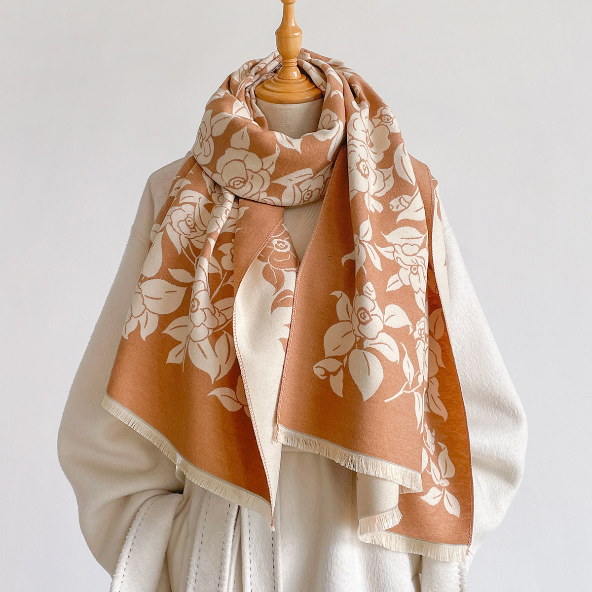 High Texture Vintage Floral Ca - Vintage Fashion Outfit ulasan dan harga