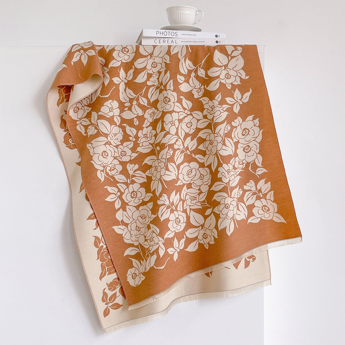 High Texture Vintage Floral Ca - Vintage Fashion Outfit ulasan dan harga