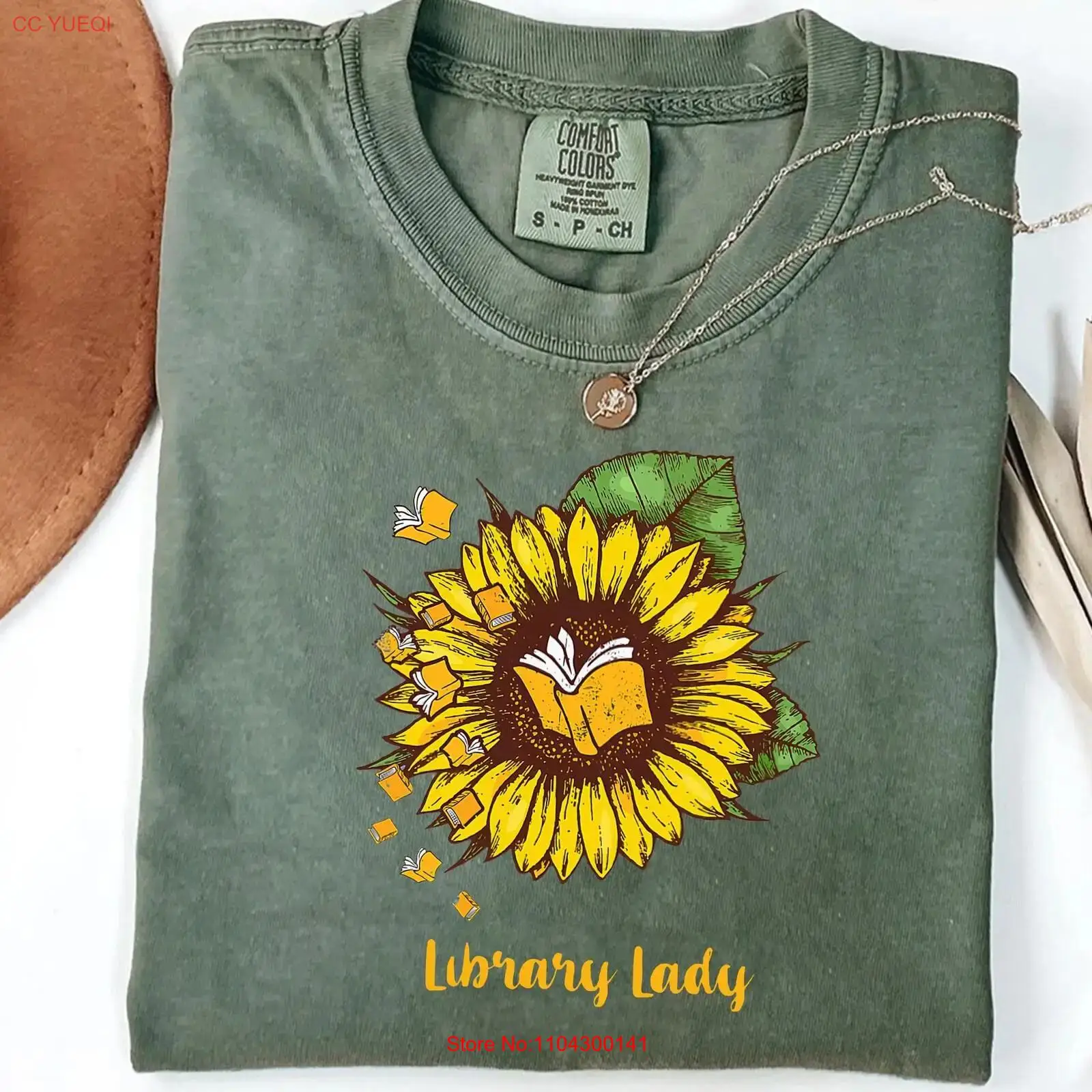 Library Lady T Shirt Sunflower - Vintage Fashion Library ulasan dan harga