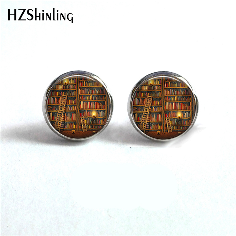NES-00101  Library Book Earrin - Vintage Fashion Library ulasan dan harga