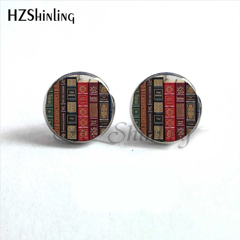NES-00101  Library Book Earrin - Vintage Fashion Library ulasan dan harga