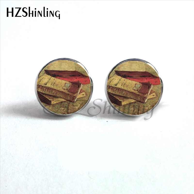 NES-00101  Library Book Earrin - Vintage Fashion Library ulasan dan harga