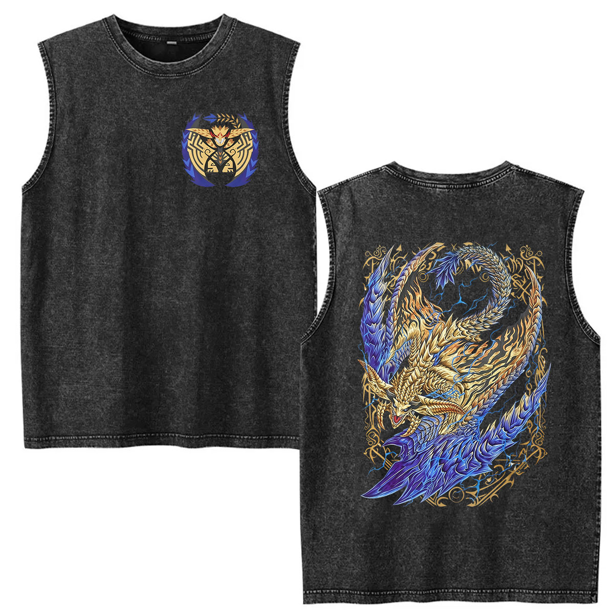 Vintage Washed Vest Monster Hu - Vintage Fashion Game ulasan dan harga
