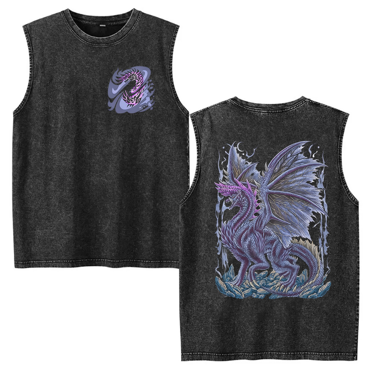Vintage Washed Vest Monster Hu - Vintage Fashion Game ulasan dan harga