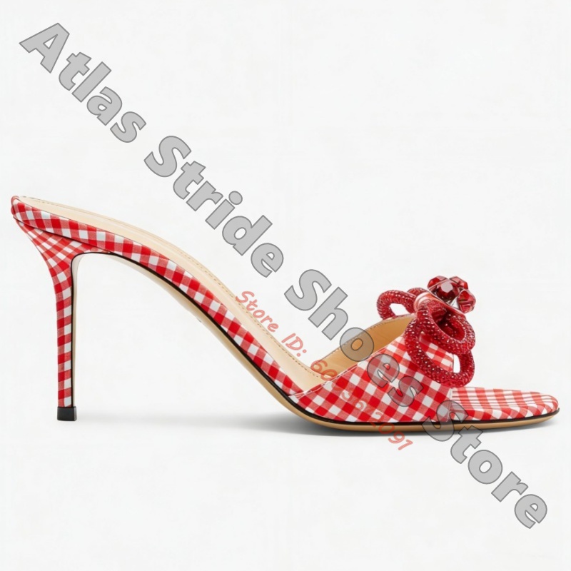 Women Red White Gingham Check  - Vintage And Modern Fashion ulasan dan harga