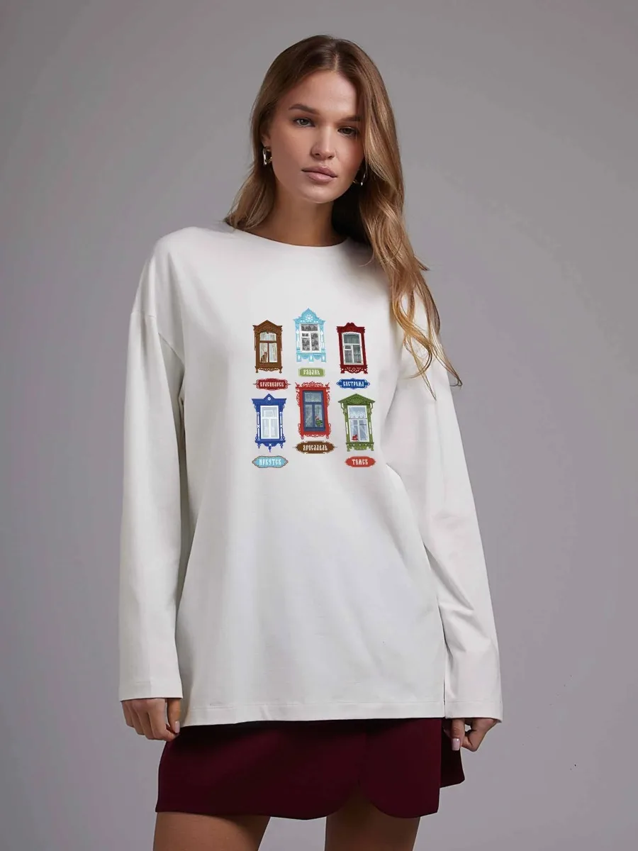 100% Cotton Women's White Long - Vintage Fashion Houses ulasan dan harga