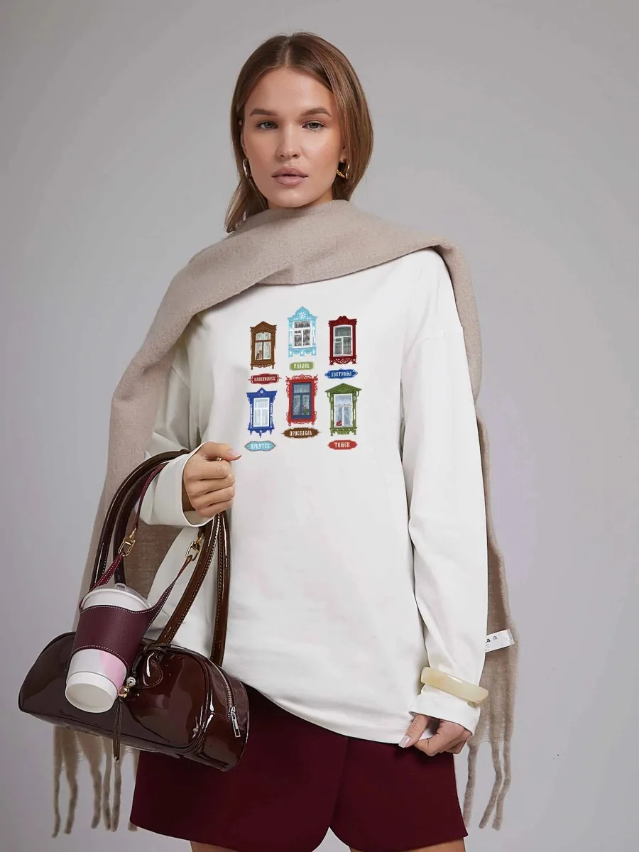100% Cotton Women's White Long - Vintage Fashion Houses ulasan dan harga