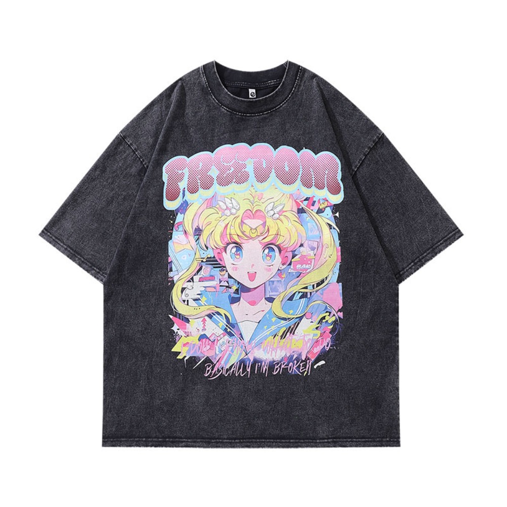 Men's T Shirts Sailor Moon Ani - Fashion Y Vintage ulasan dan harga