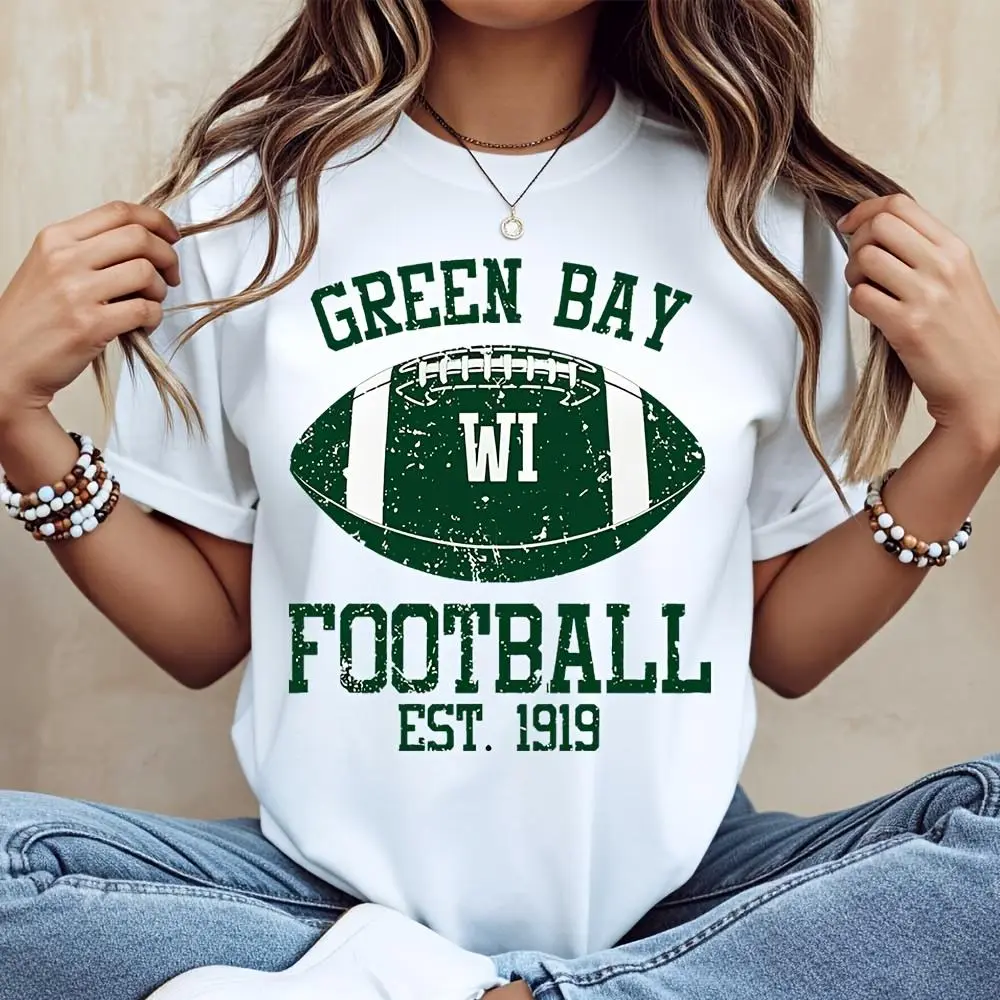 Green Bay Wi Football Est 1919 - Vintage Fashion Game ulasan dan harga