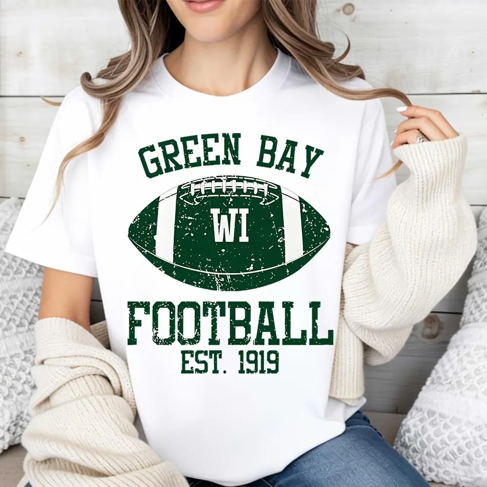 Green Bay Wi Football Est 1919 - Vintage Fashion Game ulasan dan harga