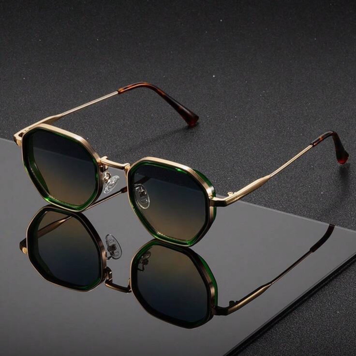 1 Pair Unisex Round Metal Fash - Vintage Fashion Images ulasan dan harga