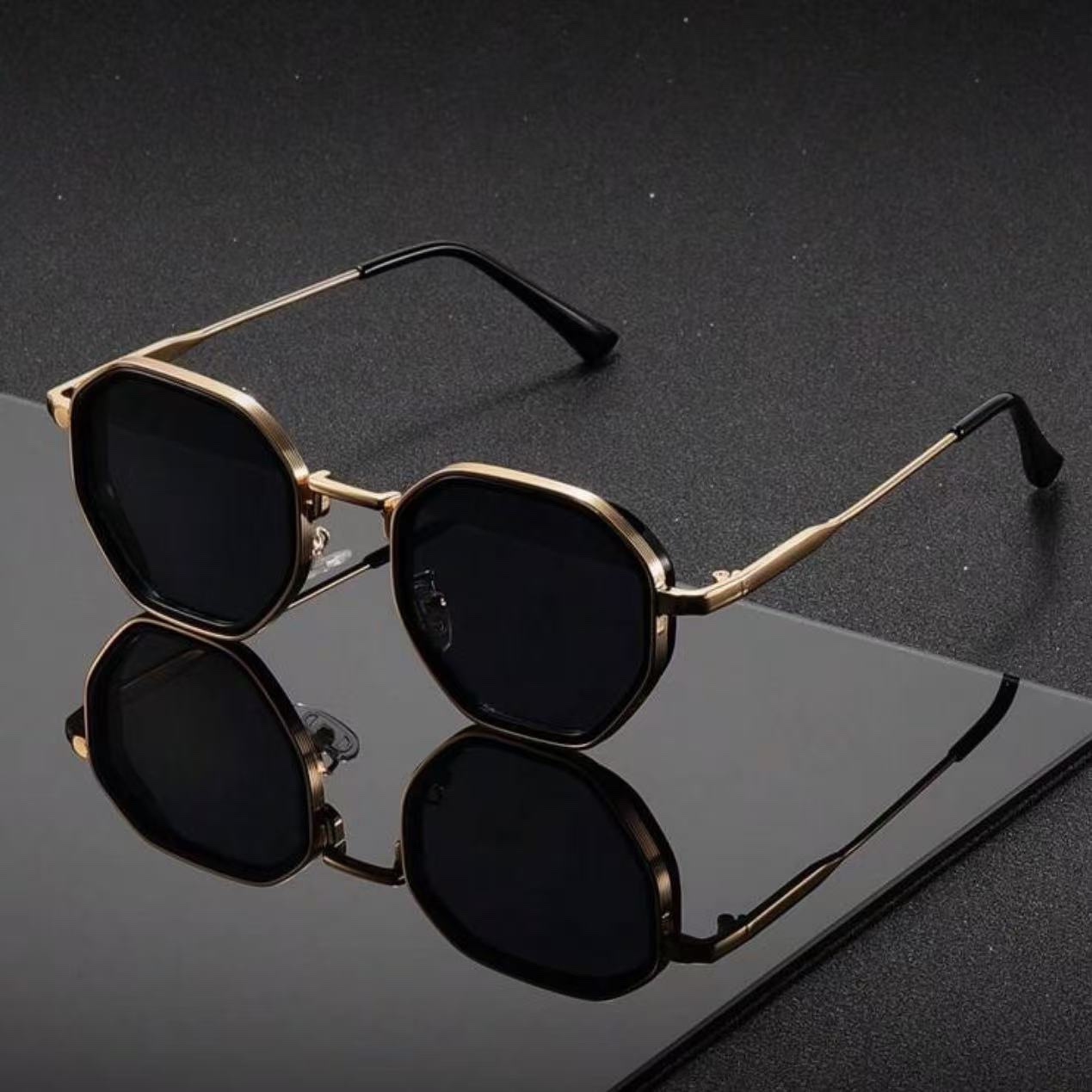 1 Pair Unisex Round Metal Fash - Vintage Fashion Images ulasan dan harga